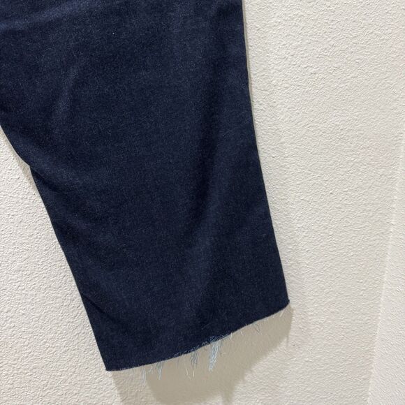 Judy Blue Jeans Womens Sz 13 31 Wide Leg High Rise Stretch Dark Wash Frayed Hem - Picture 8 of 8